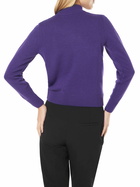 MC2 Saint Barth Woman Crewneck Sweater New Queen With Mont Rosè Postcard Jacquard