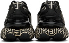 Balmain Black Monogram Unicorn Sneakers