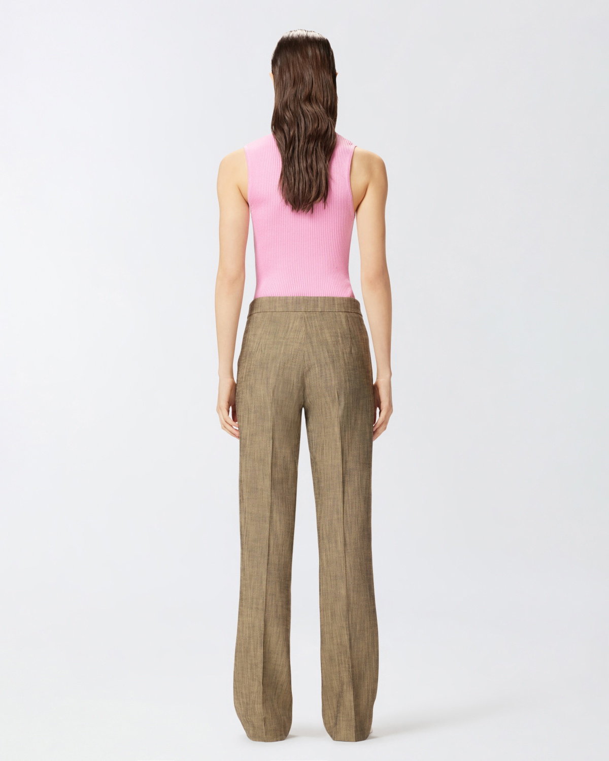 Pinko Flared Suit Trousers Brown   Tec