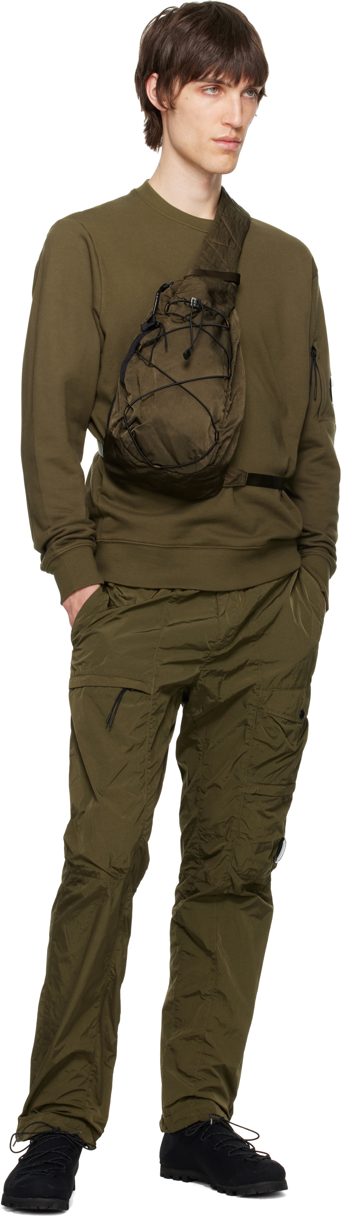 C.P. Company Khaki Chrome-R Lens Cargo Pants C.P. Company