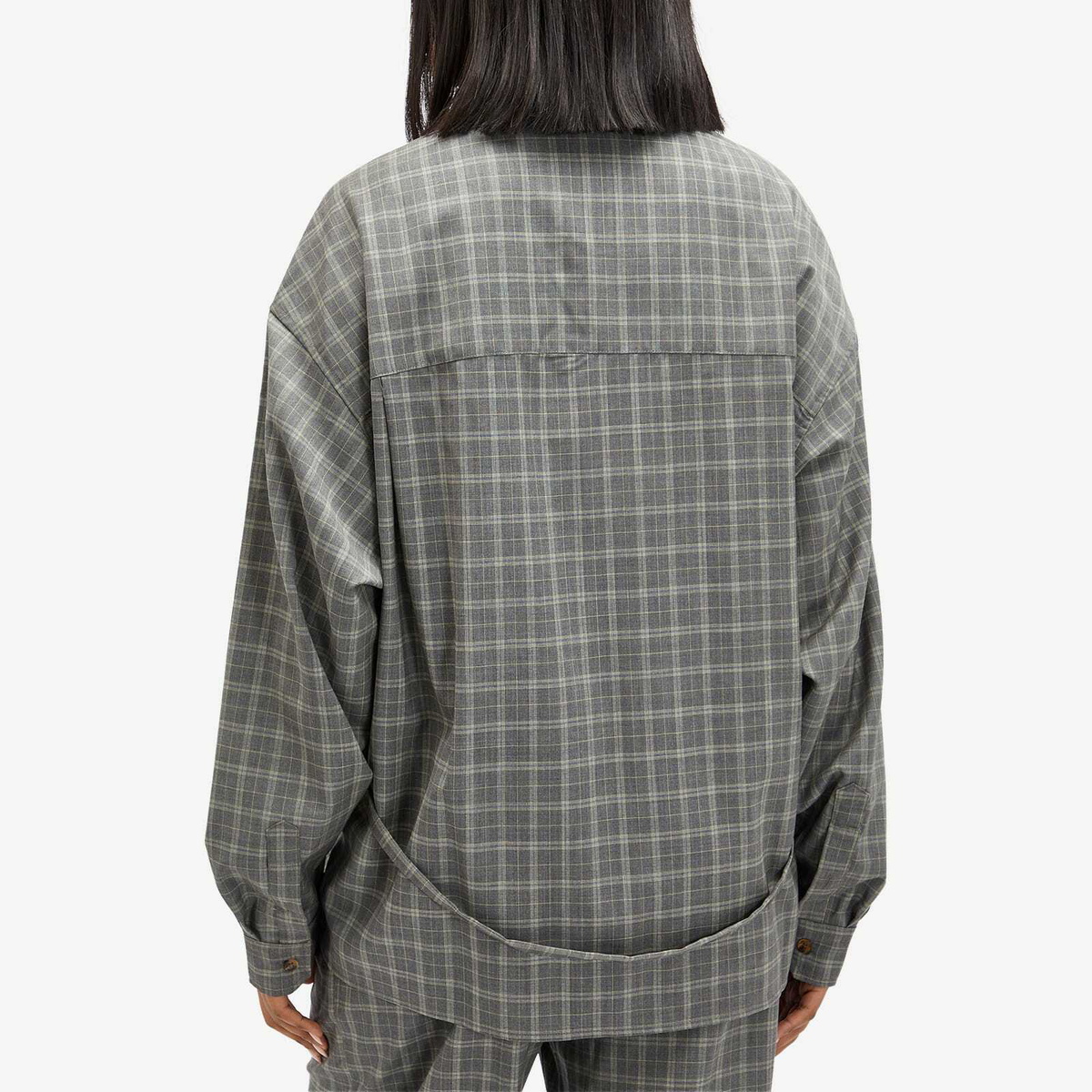 Deiji Studios Women's Wool Check Shirt in Everyday Check