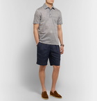 Rubinacci - Manny Pleated Linen Bermuda Shorts - Navy