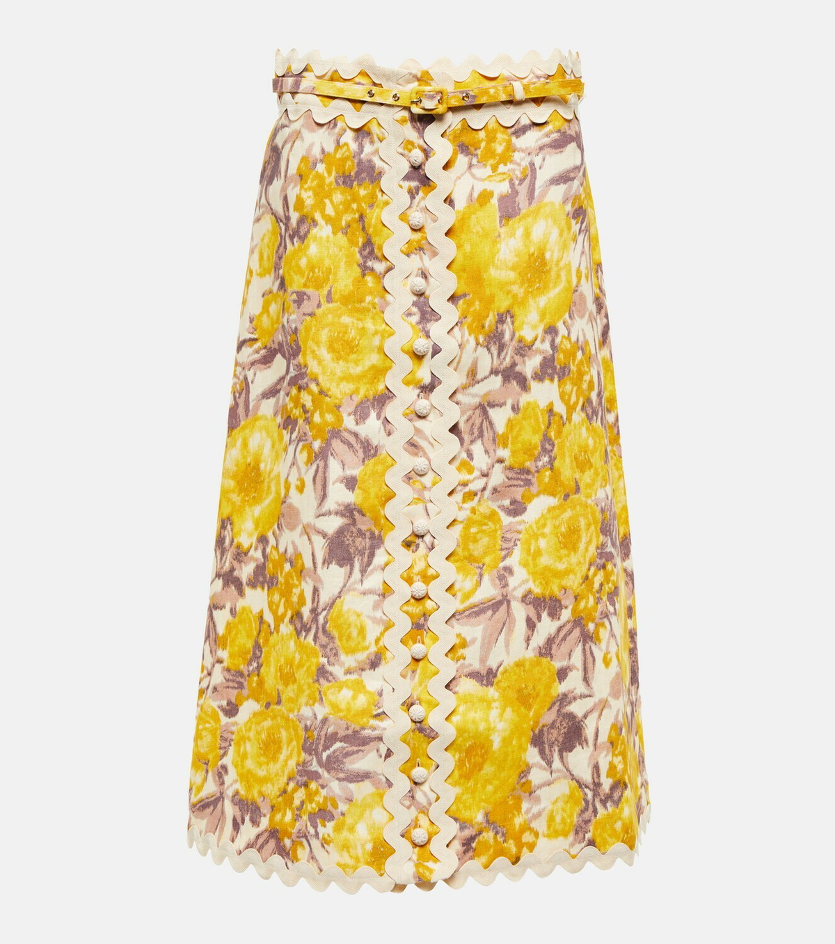 スカート ZIMMERMANN Women Mid Skirts 3267SS251S25GVSCP YELLOW 2BBE2128-E82A-4026-87E5-