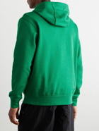 Nike - Sportswear Club Logo-Embroidered Cotton-Blend Jersey Hoodie - Green