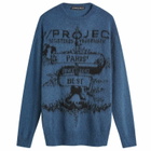 Y/Project Women's Paris' Best Jacquard Pullover in Navy