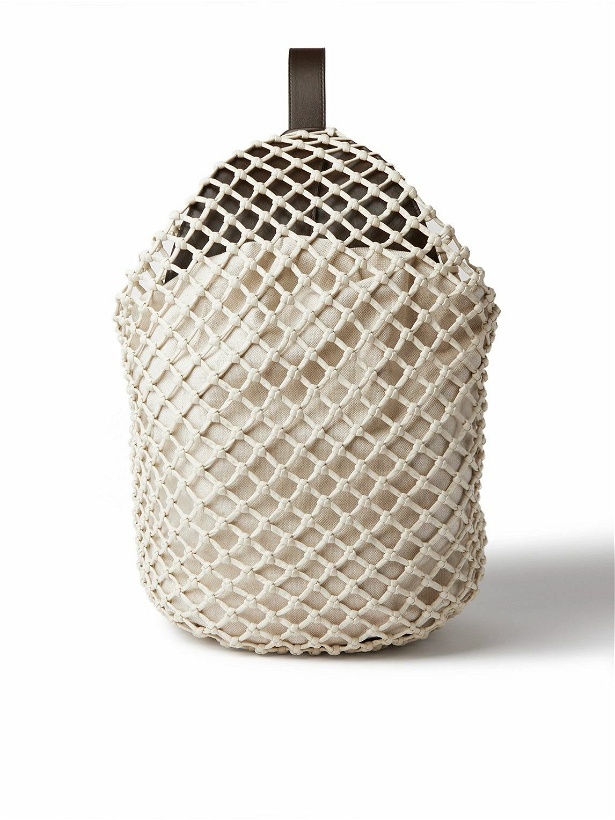 Photo: Bottega Veneta - Macramé Leather Bucket Bag