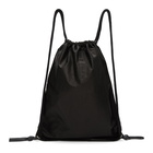 Rick Owens Black Drawstring Zaino Backpack