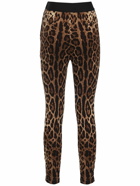 DOLCE & GABBANA - Leopard Print Jersey Leggings