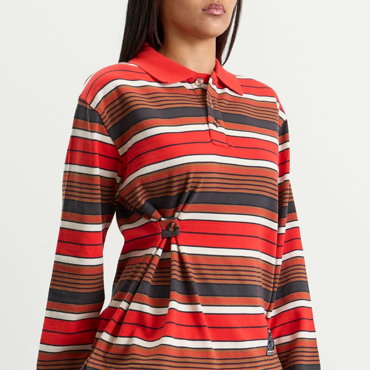 Damson Madder Women's Noah Cinch Rugby Top in Red