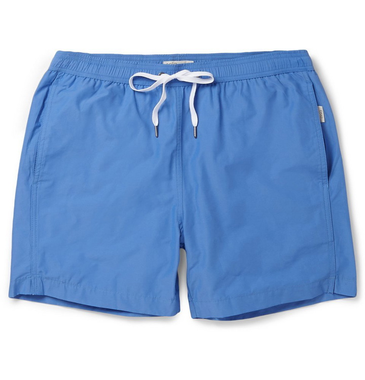 Photo: Onia - Charles Mid-Length Cotton-Blend Swim Shorts - Men - Light blue