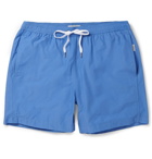 Onia - Charles Mid-Length Cotton-Blend Swim Shorts - Men - Light blue