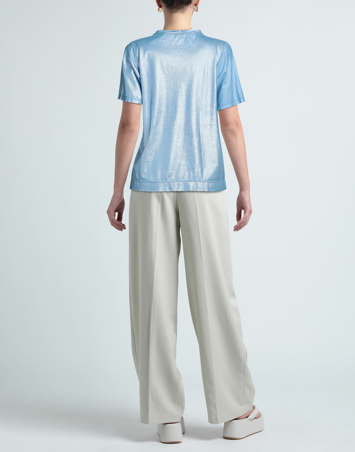 Massimo Alba Womens T-shirt Light in Blue