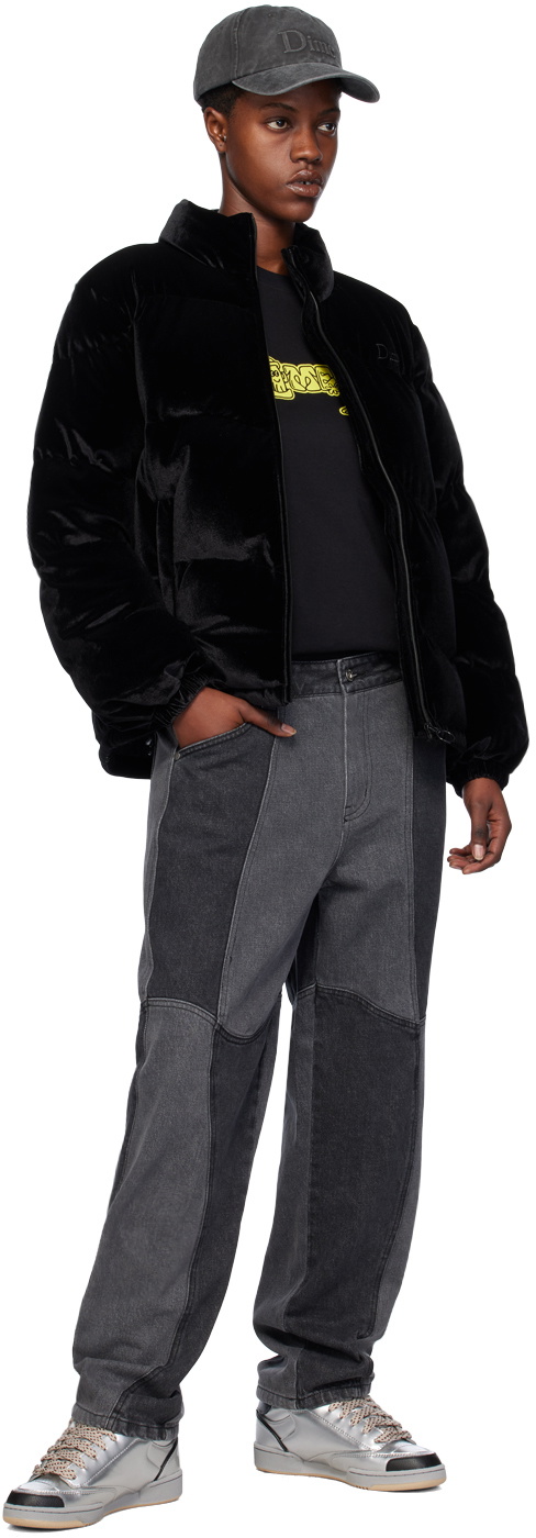 Dime Black Quilted Puffer Jacket Dime