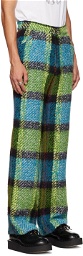 Anna Sui SSENSE Exclusive Multicolor Check Trousers