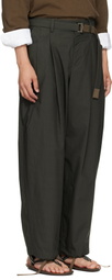 sacai Khaki Typewriter Trousers