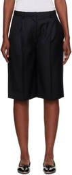 Loulou de Saison Brown Adler Virgin Wool Bermuda Shorts