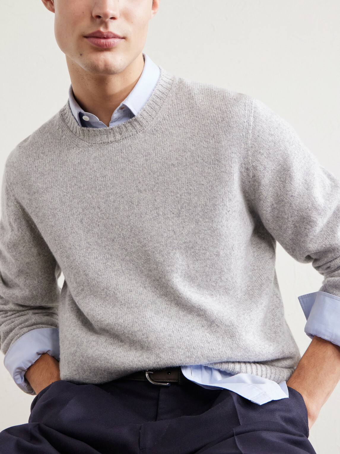 Hartford - Wool Sweater - Gray