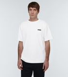 Berluti Leather-trimmed cotton T-shirt