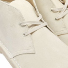 Clarks Originals Men's Desert Boot in Off White Suede