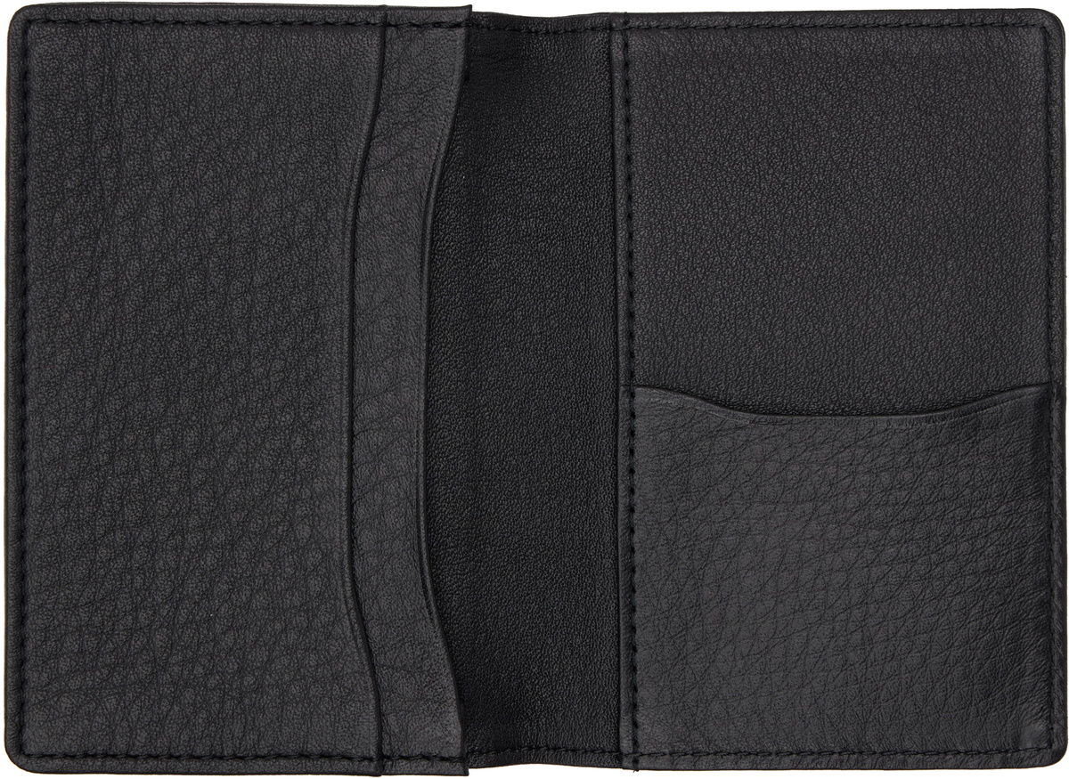 YOHJI YAMAMOTO Black Leather Card Holder