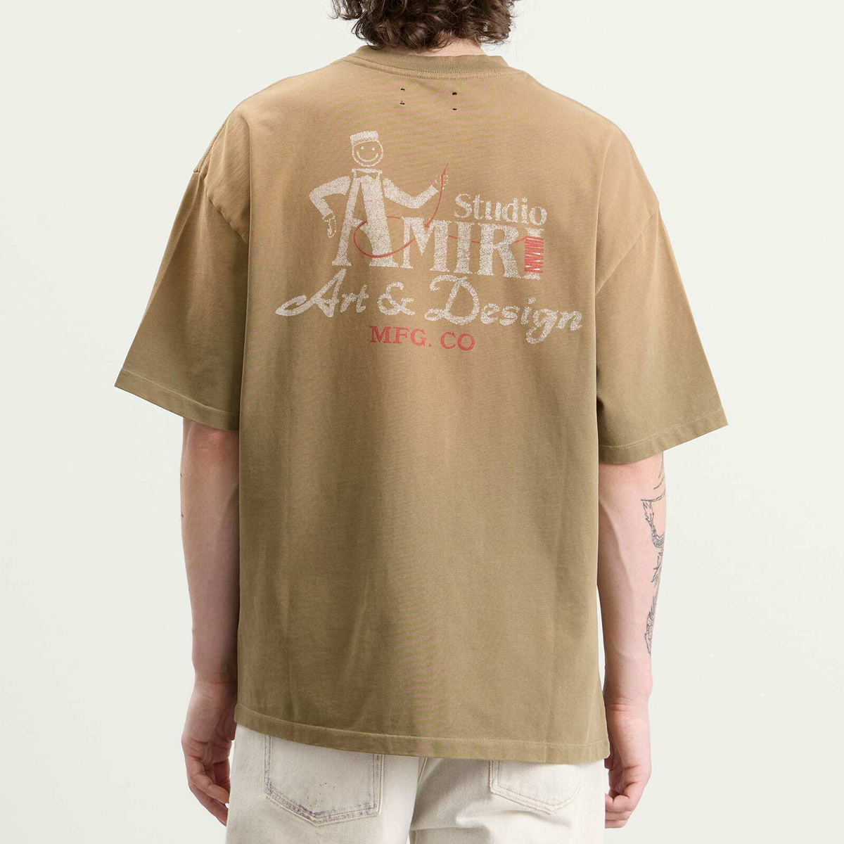 Amiri Men's Studio Skate T-Shirt in Camel