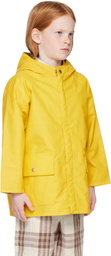 Burberry Kids Yellow Check Cotton Reversible Jacket