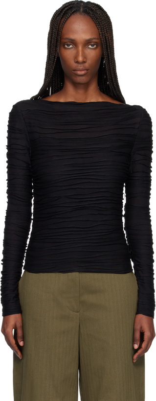 Photo: Proenza Schouler Black Proenza Schouler White Label Paloma Top