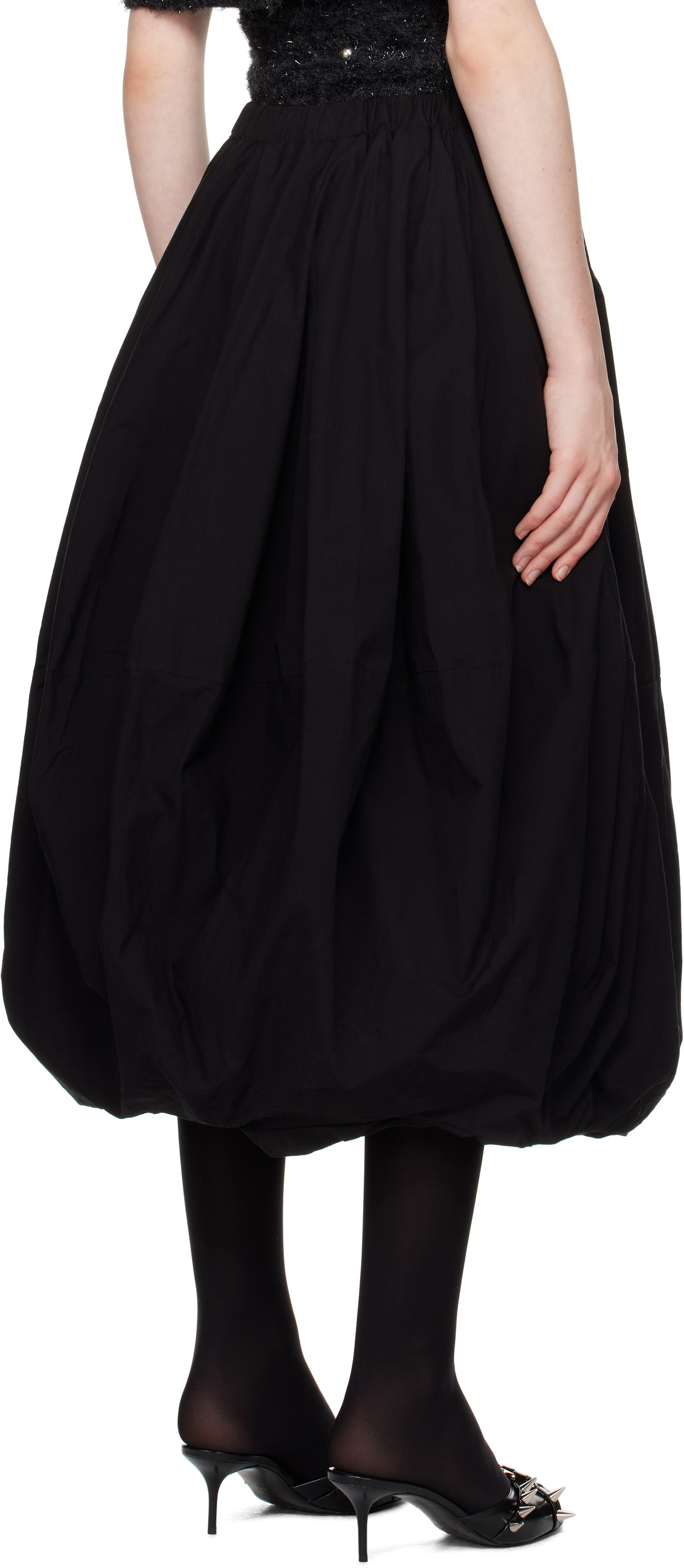 ABRA Black Cercle Midi Skirt