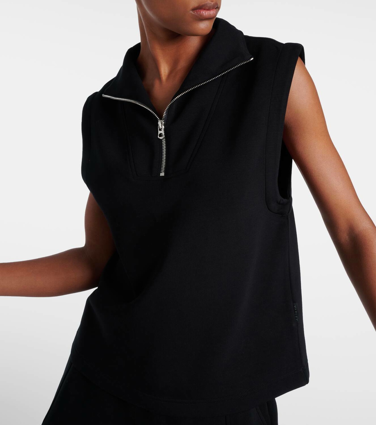 Varley Magnolia half-zip jersey tank top