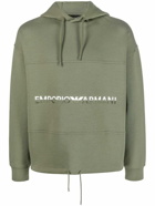 EMPORIO ARMANI - Logo Cotton Hoodie