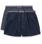 Hugo Boss - Two-Pack Cotton Boxer Shorts - Blue