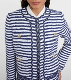 Rebecca Vallance Matteo striped bouclé jacket