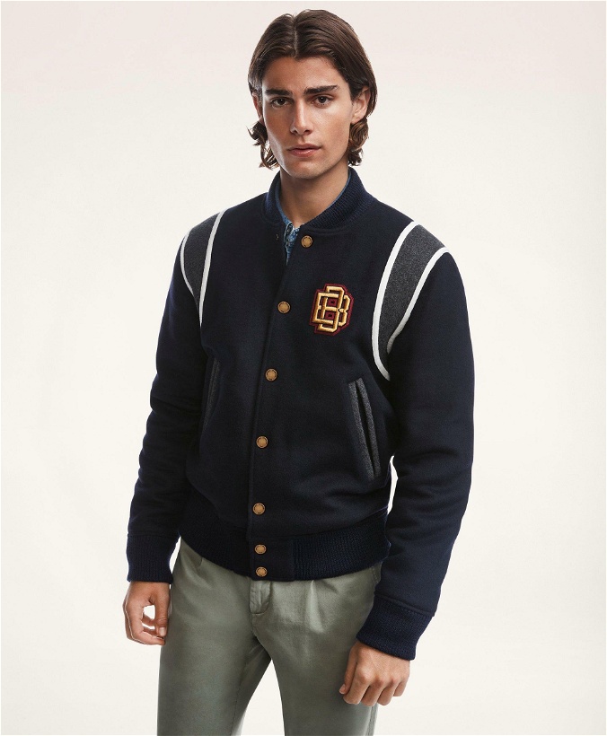 Photo: Brooks Brothers Men's Varsity Jacket | Navy