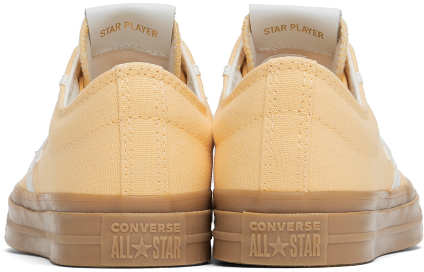 Converse yellow low tops best sale