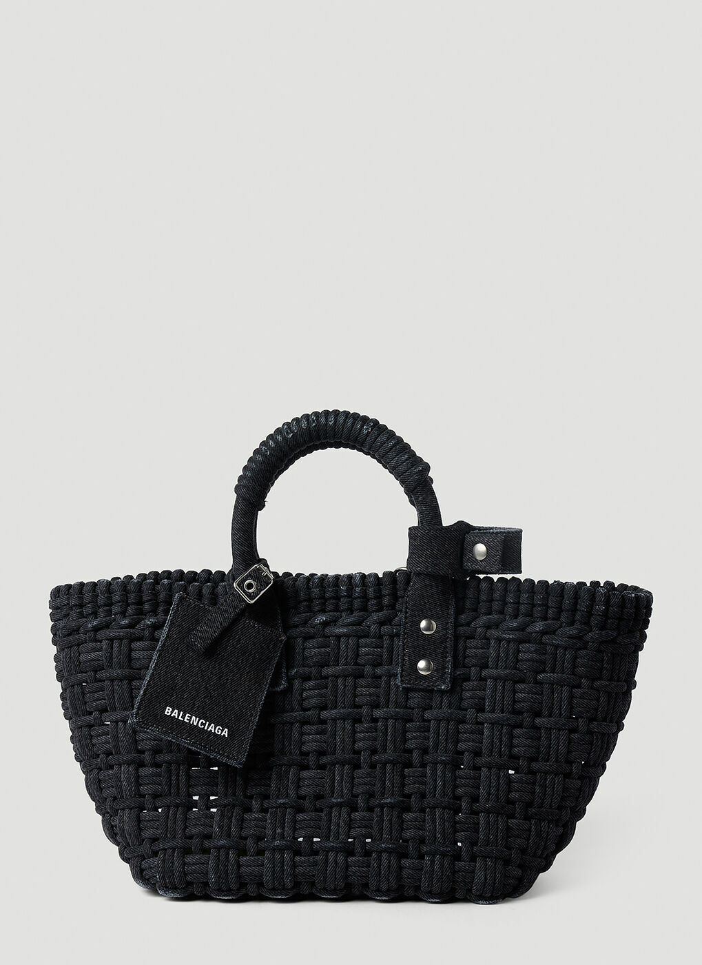 Balenciaga - Bistro XS Basket Tote Bag in Black Balenciaga