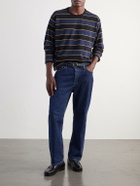 Rag & Bone - Striped Cotton-Jersey T-Shirt - Blue