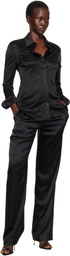 TOM FORD Black Stretch Silk Satin Lounge Pants