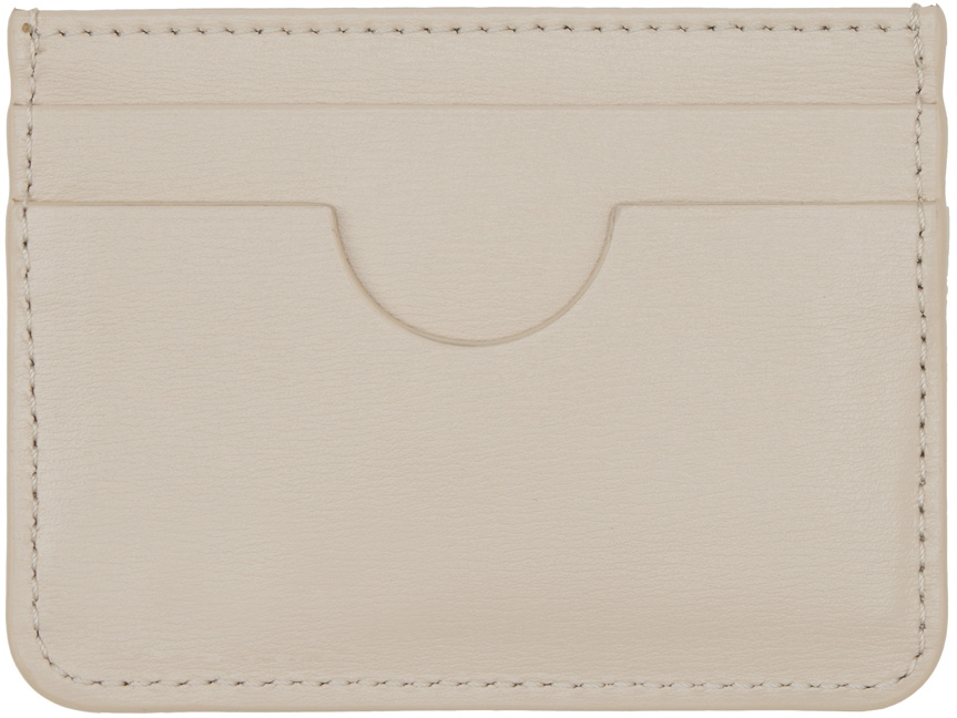 AMI Paris Beige Ami de Cœur Card Holder