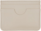 AMI Paris Beige Ami de Cœur Card Holder