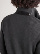 TOM FORD - Slim-Fit Leather-Trimmed Quilted Shell and Wool Down Jacket - Gray