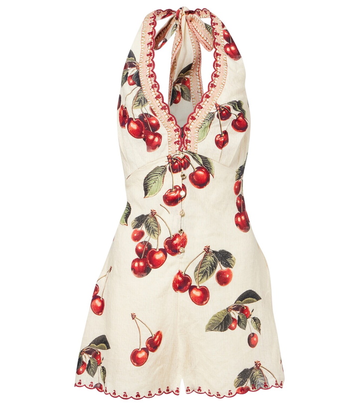 Photo: Camilla Notes From The Road printed linen romper
