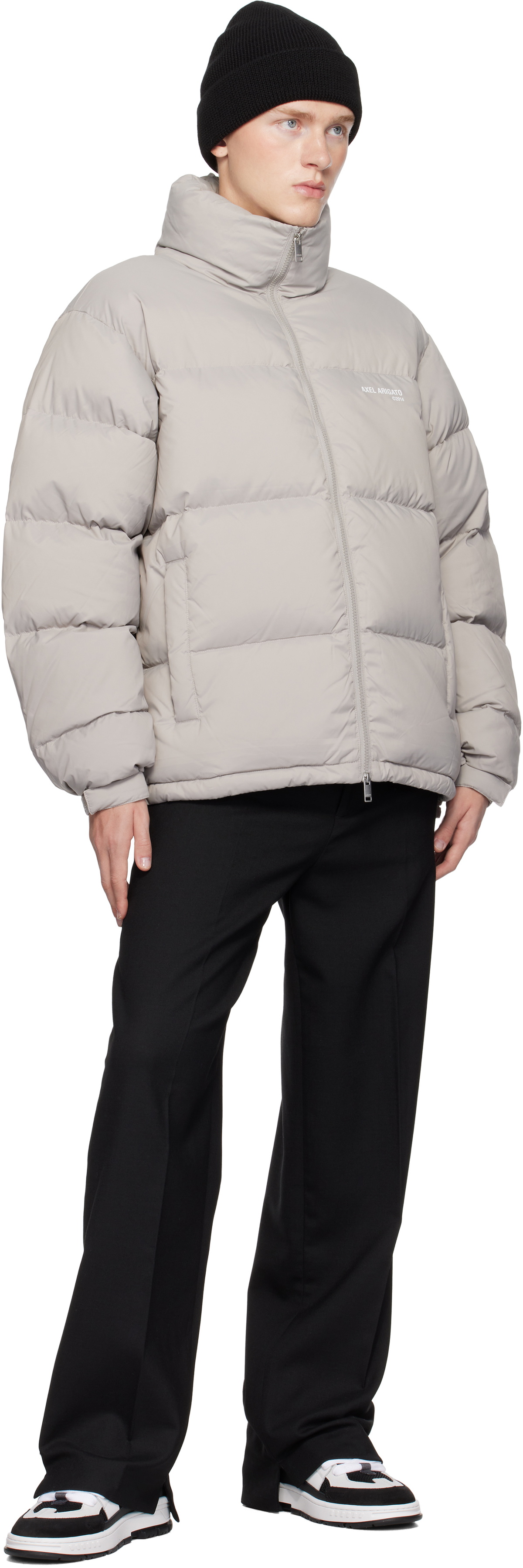 Axel Arigato Gray Observer Puffer Down Jacket