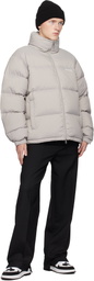Axel Arigato Gray Observer Puffer Down Jacket