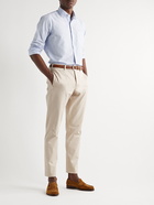 Sid Mashburn - Slim-Fit Garment-Dyed Cotton-Twill Trousers - Gray