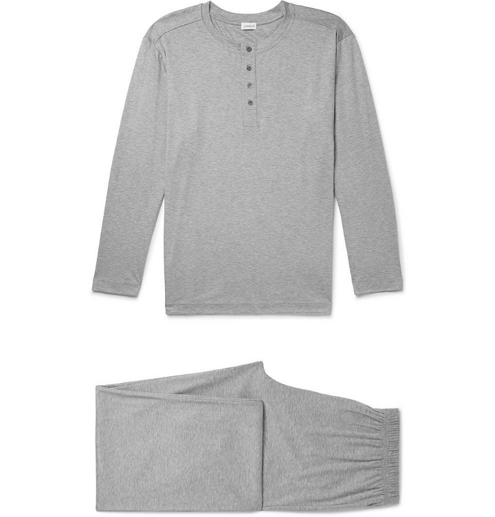 Photo: Zimmerli - Mélange Cotton-Jersey Pyjama Set - Men - Gray