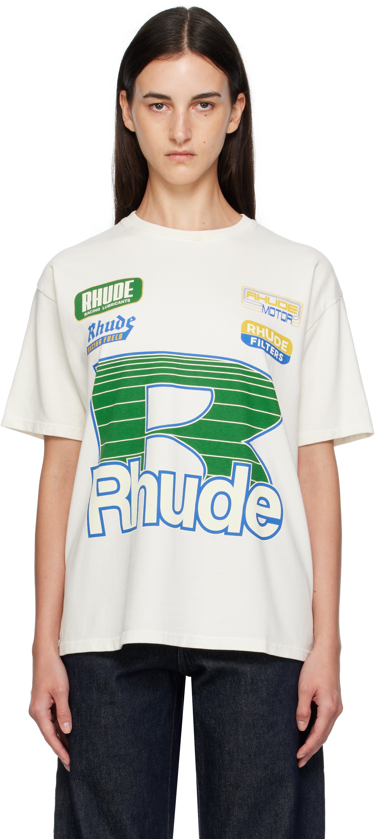 Rhude Off-White 'Grand Cru' T-Shirt Rhude