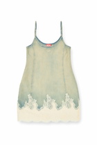 Diesel Mini dress in lace denim - Dresses Womens in Blue