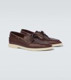 Loro Piana Sea-Sail Walk leather boat shoes