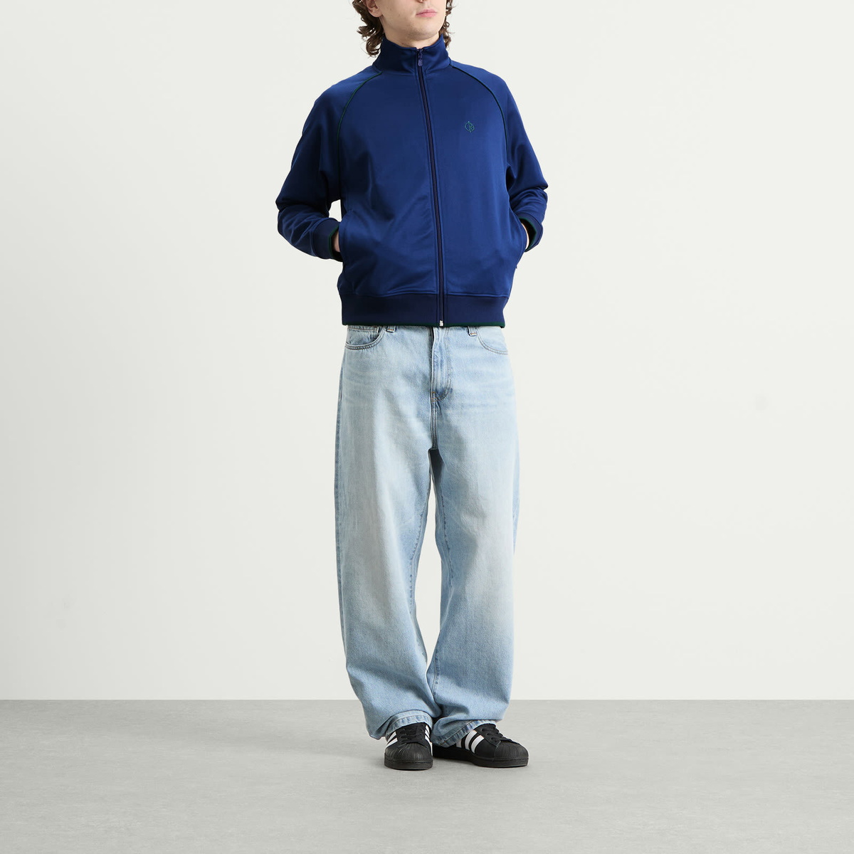 Polar Skate Co. Men's Raphael Track Jacket in Ultramarine