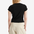 ST. Agni Women's Organic Cotton Baby T-Shirt in Jet Black